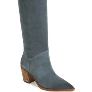 Sam Edelman Suede Pull-on Slouch Boots